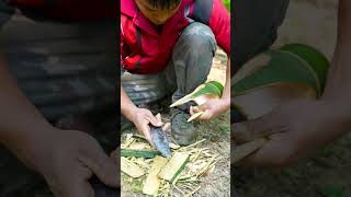 Survival Tips - How to Make a Stove With Just 1 Piece of Bamboo #Bushcraft #Tips #JungleTips