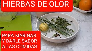 TOMILLO Y MEJORANA COMO  USARLAS, PARA DARLE  PARA MARINAR Y DAR SABOR A LAS COMIDAS.