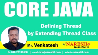 Defining Thread by Implementing Runnable Interface | Core Java Tutorial | Mr. Venkatesh