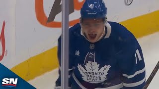 Maple Leafs' Max Domi Wires Home First Goal Of Season vs. Sabres