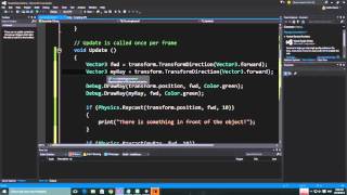 ESC Unity HowTo - Coding - C# Raycasting