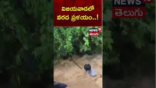 With Intense Rainfall causing severe Floods in Vijayawada that swept people Away | News18 Telugu