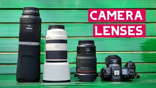 TYPE OF CAMERA LENSES Explained (Hindi) | Zoom, Prime, Macro, Tele, Wide Lenses