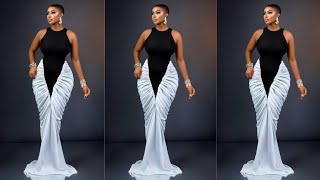 How to Cut and Sew this Stylish Ruched Dress with a Basque Waistline