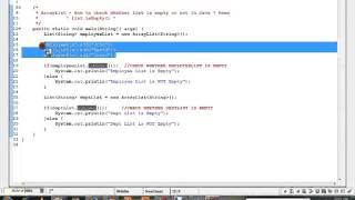 JAVA UTIL ARRAYLIST ISEMPTY METHOD EXAMPLE DEMO