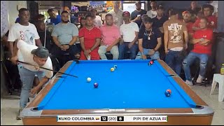 KUKO COLOMBIA  VS PIPI DE AZUA USD10,000 BOLA 10 - R20 SERIE #1
