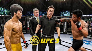 Bruce Lee vs Ray Borg - EA Sports UFC 3 - Epic Fight 🔥🐲