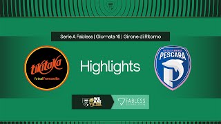 TikiTaka Francavilla-Pescara Femminile 2-2 | 16ª giornata | Serie A Fabless 2024/2025 | Highlights