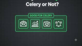 Don't use celery for every background task. Use python async as well. #shorts