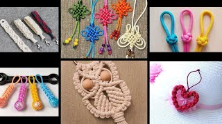 Macrame simple beautiful 3D paracord keychain | How to make & easy to use  also gift pack collection