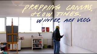 I'm starting the year off slow and steady | Winter Studio Vlog