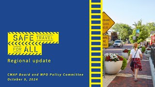 Regional Safe Streets for All (SS4A) Grant Program update