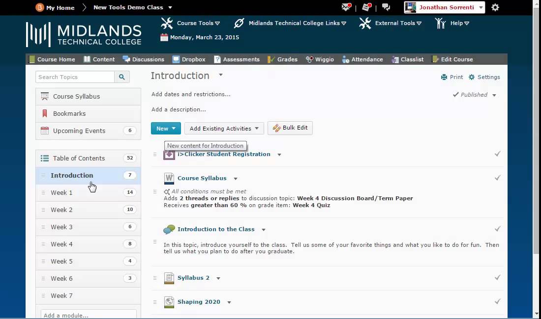 D2l Brightspace V10 4 New File Templates Content Pages Youtube