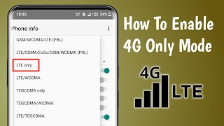 How To Enable 4G/ LTE Only Network Mode on Android 2022