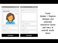 Create Update or Register designer and awesome responsive layout and learn in android studio latest