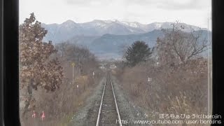 函館本線砂原支線01（森→渡島砂原～rear window view）