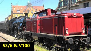 🚂Dampfspektakel \u0026 Diesel auf Allgäubahn KBS970 mit S3/6 \u0026 V100 BayernBahn in Lindau \u0026 Günzach