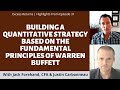 Building a Quantitative Strategy Based on the Fundamental Principles of Warren Buffett