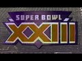 SUPERBOWL XXIII Bengals vs 49ers NBC Intro/Theme and players Introduction.