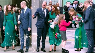 Catherine DAZZLED In Stunning Dark Green Gown As She Gave William SWEET MOMENT At Royal Duty