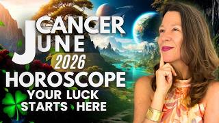 CANCER Sun Moon Rising JUNE 2026 Horoscope ♋ The Luckiest Energy You’ve Had in Years