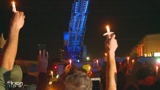 Hobbyists’ tribute to fallen San Marcos officer brings out emotions