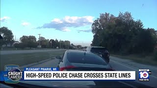 Driver arrested after high-speed chase goes through multiple states