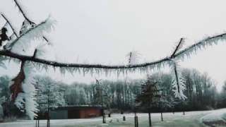 Winterwonderland drone action at the Sneekermeer