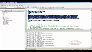 introduction to sql server 2008 dbcc command - part 1 ( database consistency check ) - DBA