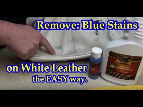 Remove Blue Stains from White Leather Remove Blue Stains from White Leather