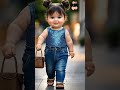 Mini Style Icons: Baby Fashion Show #cute #baby #AI #runway #かわいい #kawaii #베이비패션쇼 #Shorts