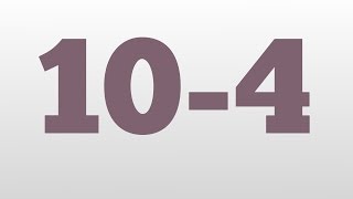 10-4 meaning and pronunciation