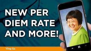 New Per Diem Rate and more!