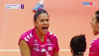 13 ตบ ไทนาร่า ซานโตส Tainara Santos 13 super spikes Paulista 2020 | Paulista de Volei Feminino