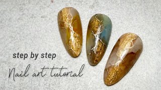 Step by step nail art tutorial / nuance nail