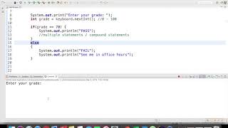 Branching - Basic if/else Statements with Java