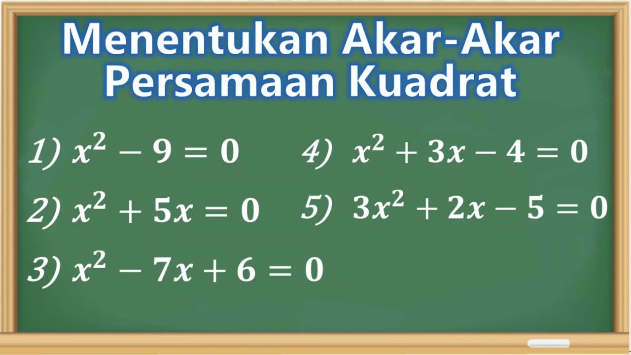 Cara Menentukan Persamaan Kuadrat Dengan Exact Keyword: Langkah Mudah ...