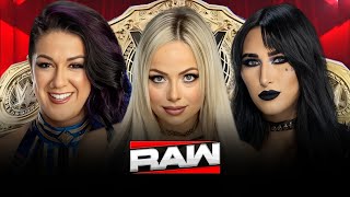 WWE Liv Morgan vs Rhea Ripley vs Bayley World Championship Full Match WWE RAW Highlights Today