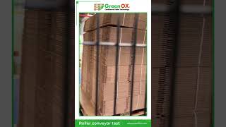 Cardboard Pallet Test – Conveyor System Stability