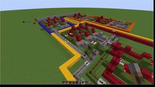 Minecraft Redstone 3 Digit Binary Adder