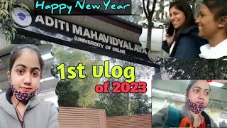 Vlog 25 ||Aditi mahavidyalaya University of Delhi ||First day hi exam 🥺|| @sakshikothiyalvlogs