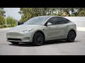 TESLA MODEL Y WRAPPED IN TECKWRAP MOSSY GREEN