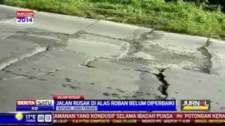 Jalan Rusak di Alas Roban Belum Diperbaiki