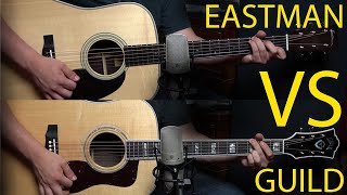 Rosewood Dreadnoughts: Eastman E20D vs Guild D55