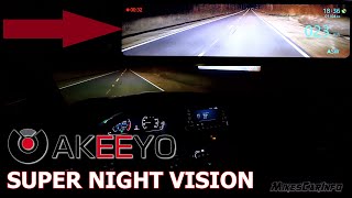 Super Night Vision 👉 AKEEYO NV-X 12‘’ Touch Screen Dash Cam, Digital Mirror, GPS