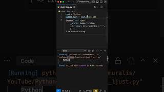 Python String Formatting: Mastering rjust() and ljust() Methods #shorts