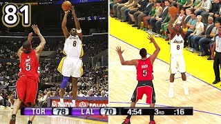 Recreating Kobe Bryant's 81 Point Game on NBA 2K20 in under 5 Minutes