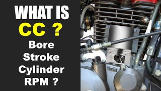 What is CC? and Bore, Stroke, Cylinder, RPM -Explained in Detail
