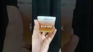 Smooth Application of Rice wax by diva collection #skincare #natural #viralvideo #viralshorts