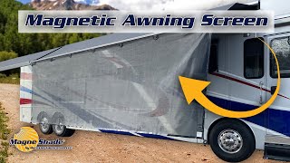 Magnetic Awning Drop Shade For RVs! - Magne Screen™